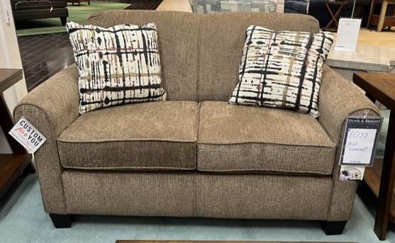 England 4630/LS Series 1372093 Rolled Arm Loveseat With Accent Pillows